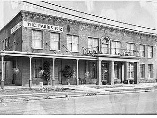 The Good Hotel was constructed of wood on the site of the first brick hotel called the Dallas Hotel, and its successors the Ramsey Hotel and the Farris 1912 Hotel.