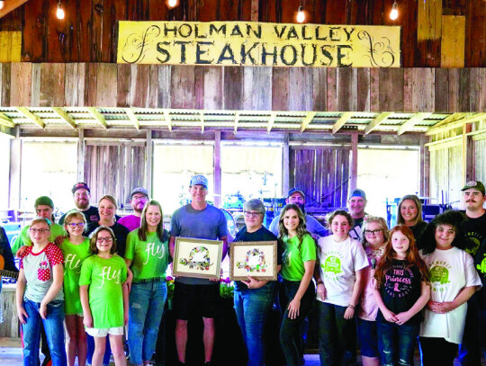 From left – Patti Van Dyck, Wendy Galleymore (Holman Valley owner), Heather Pavlu, DeeAnn Hooper (Turtle Wing founder and board president), and Destiny Psencik (Turtle Wing executive director). Courtesy photos