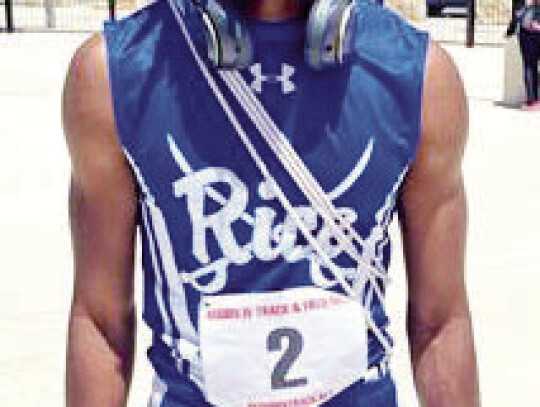 Rice’s Kejun Wilson finished in the top half of all regional competitors in the 800m race.