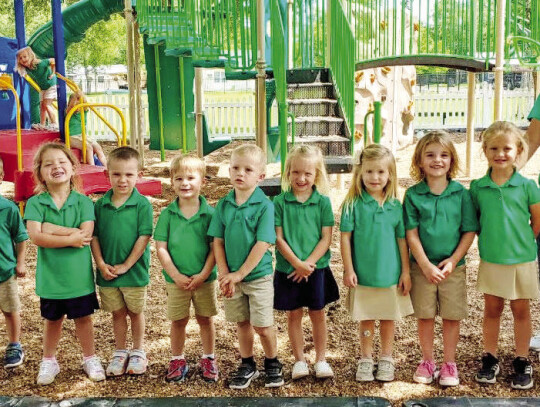 Pre-K 3 class - Jacob Prichard-Jones, Owen Hubenak, Brooklyn True, Owen Scardino, Brady Vanicek, Kaden Grohmann, Palmer Janecka, Evlynn Ulrich, Elisabeth Forrest, Kori Janecka, Henley Krejci, and Ryder Hatfield.