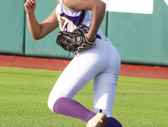 Izzy Reeves takes off after a fly ball.