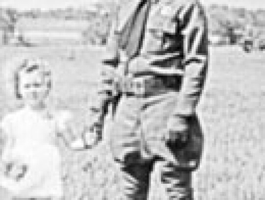 Eagle Lake’s Texas Game Warden Tom Waddell and granddaughter Tommy Lou Reese Herman. Waddell gave many educational programs for children and adults on the importance of wildlife conservation.