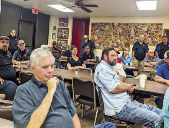 Many current and retired firefighters attended the town hall along with some city officials as well. Citizen | Trenton Whiting