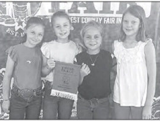 Colorado County 4-H Junior Team earns 3rd place honors at the Washington County Fair Livestock Judging contest on Saturday, Sept. 24. Team members from left to right are Salah Berger, Kensi Berger, Carlee Seifert and Kelsey Wied. Courtesy photos