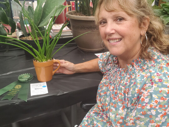 Janet Johnson took medals in the cacti and succulents division.