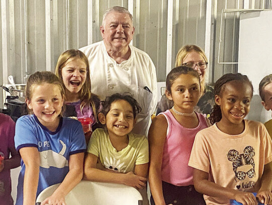 Pictured from left are Janet Cordova, Jasmine Cordova, Emersyn Ellis, Savannah May, Paloma Alvarez, Bella Aguado, Peyton Lindemann, Jalayah Jackson, Adalyn Ellis and Sophia Barnes with Chef Raoul.