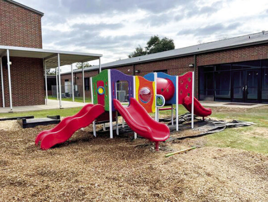 The Columbus Elementary School has some new additions to the playground as several new toys have been constructed in the inside playground after efforts by the PTO.