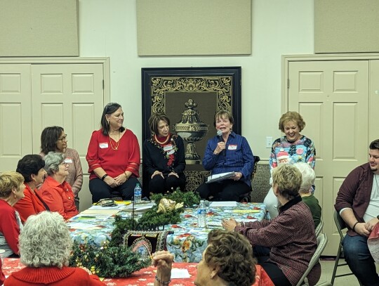 A panel of CCWO leaders spoke on some of the initiatives they led over the past year. From left they are Ester Chandler, Jane Oncken, Rianna Jamison, Estelle Mostyn and Robin Adams. Citizen | Trenton Whiting