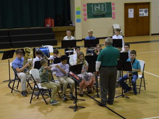  Friends and families were treated to a band concert on Monday, Dec. 4 at the St. Michael gym. 5th and 6th grade played first. 