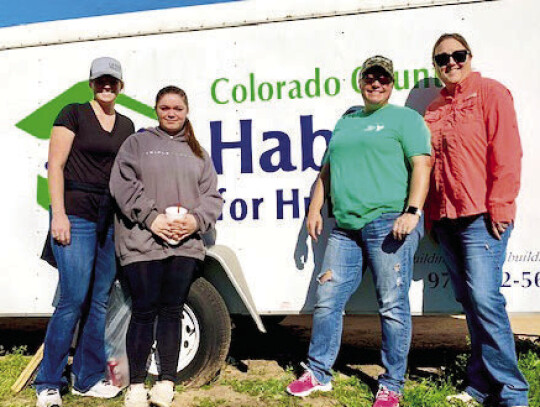 Pictured from left are Currie Luedecke, Annaliese Powers, Daphne Powers, and Kimberly Johnson.