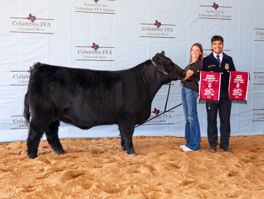 Colson Glueck; Pictured with Javier Mendoza.