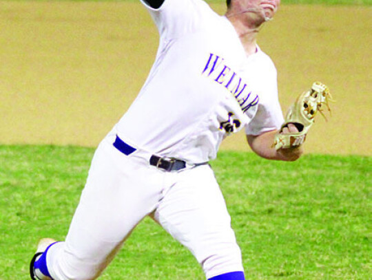 Weston Pavlik stepping and throwing a strike. Citizen | Evan Hale