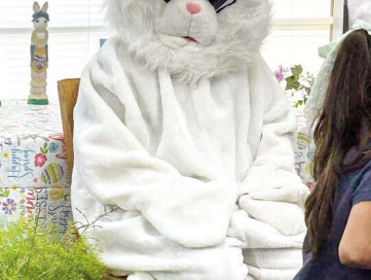The Easter Bunny was in attendance at the Garwood Veterans Memorial Library’s Easter Egg Hunt on March 27.